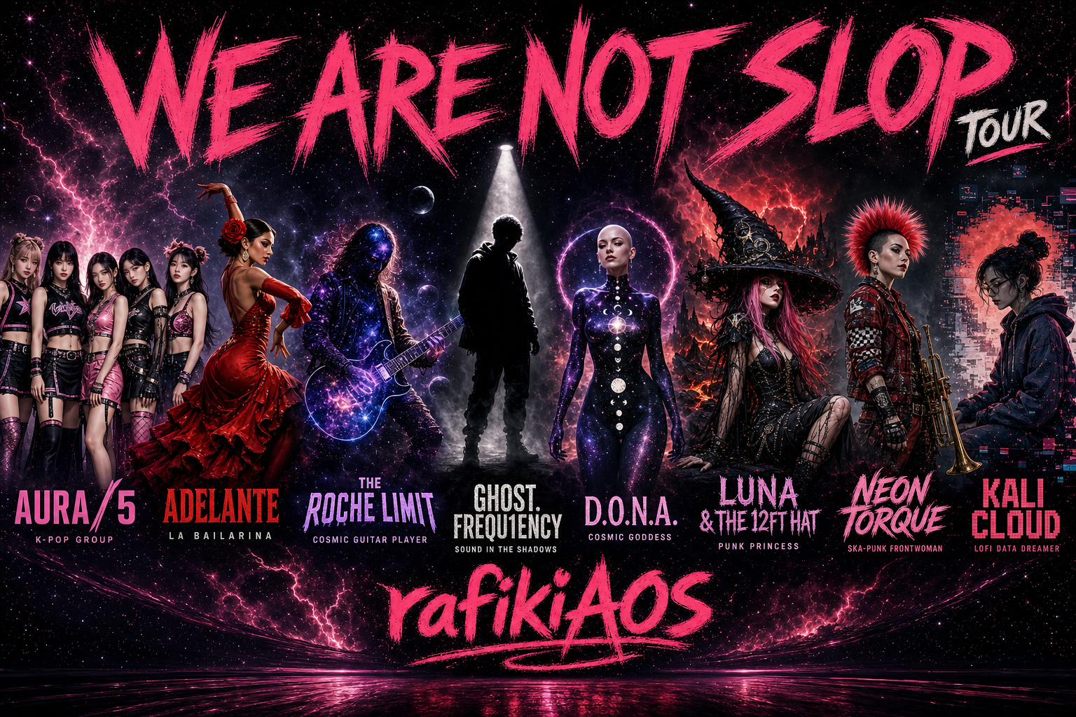 WE ARE NOT SLOP TOUR — 8 artists, 7 nights, Cathedral of Dreams